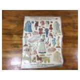 Antique Paper Doll Cutouts with Clothes - Exact Replica of Museum Collection of 1800