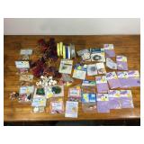 Miscellaneous Craft Supplies - Ribbons, Fringe, Novelty Buttons, Patches