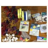 Miscellaneous Craft Supplies - Ribbons, Fringe, Novelty Buttons, Patches