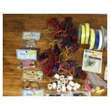 Miscellaneous Craft Supplies - Ribbons, Fringe, Novelty Buttons, Patches