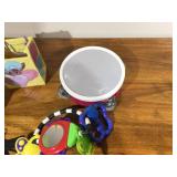 Toys, Baby Photo Frame, Makeup bag, pin, tambourine