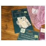 Lot of Sewing & Craft Supplies - Doilies, Iron-On Transfers, 3D Letters