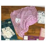 Lot of Sewing & Craft Supplies - Doilies, Iron-On Transfers, 3D Letters