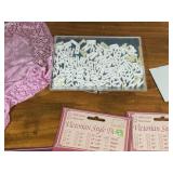 Lot of Sewing & Craft Supplies - Doilies, Iron-On Transfers, 3D Letters