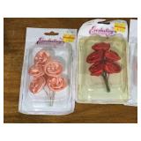 Lot of Sewing & Craft Roses and Ribbon Embellishments