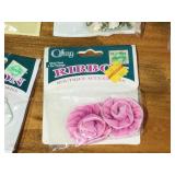 Lot of Sewing & Craft Roses and Ribbon Embellishments