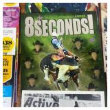 Souvenir Magazines: 8 Seconds Edition 1, 2007; 8 Seconds Summer Edition 2002; Calgary Stampede Souvenir Program July 2003; Signed Posters;