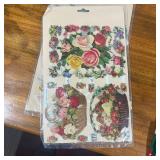 Misc Lot Craft and Sewing and Games & "Save the Earth" Fabric