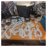 Lot of graduation party decorations