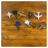 Lot of little toy airplanes