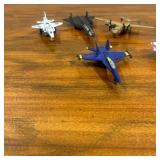 Lot of little toy airplanes