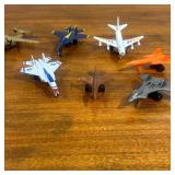 Lot of little toy airplanes