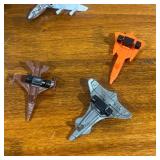 Lot of little toy airplanes