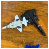 Lot of little toy airplanes