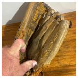 Lot Gloves - Baseball/Softball gloves, one baseball, two plastic baseballs, 1 Padded Toddler Glove