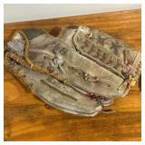 Lot Gloves - Baseball/Softball gloves, one baseball, two plastic baseballs, 1 Padded Toddler Glove