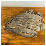 Lot Gloves - Baseball/Softball gloves, one baseball, two plastic baseballs, 1 Padded Toddler Glove