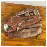 Lot Gloves - Baseball/Softball gloves, one baseball, two plastic baseballs, 1 Padded Toddler Glove