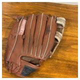 Lot Gloves - Baseball/Softball gloves, one baseball, two plastic baseballs, 1 Padded Toddler Glove