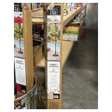 Market Umbrella 9 Foot Taupe with LED Lights