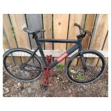 Supreme Fixed Gear Bicycle with Red Accents