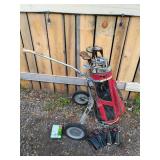 Vintage Golf Club Set with Bag and Accessories