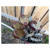 Vintage Golf Club Set with Bag and Accessories