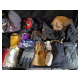 Collection of Winter Accessories including Gloves and Hats with Swiss Gear Duffle Bag