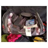 Collection of Winter Accessories including Gloves and Hats with Swiss Gear Duffle Bag