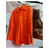 Collection of Hunting Apparel including Vests, Jacket, and Shirts