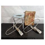 Vintage RV Bike Rack and Portable Toilet Seat Combo