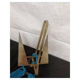 Used Danforth Style Boat Anchor with Blue Nylon Rope