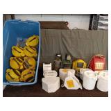 Collection of Bait Storage Containers and Wind-River Brand Aerators