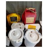 Collection of Bait Storage Containers and Wind-River Brand Aerators