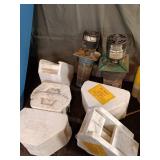 Collection of Bait Storage Containers and Wind-River Brand Aerators