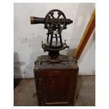 Antique Dietzgen Transit Level with Wooden Tripod