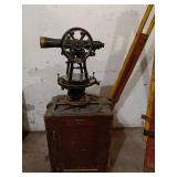 Antique Dietzgen Transit Level with Wooden Tripod