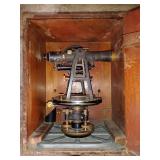 Antique Dietzgen Transit Level with Wooden Tripod
