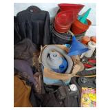 Assorted Automotive Tools and seat cover Collection