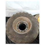 Lot of 5 Various Condition ATV and lawn equipment Wheels
