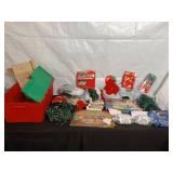 Assorted Collection of Christmas Lights and Decorations