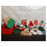Assorted Collection of Christmas Lights and Decorations