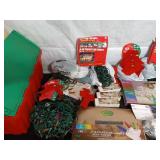 Assorted Collection of Christmas Lights and Decorations