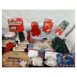 Assorted Collection of Christmas Lights and Decorations