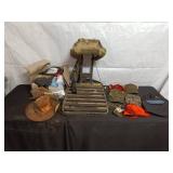 Alum-i-Lok Model AL-100 Tree Stand and Assorted Hats Collection