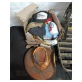 Alum-i-Lok Model AL-100 Tree Stand and Assorted Hats Collection