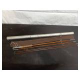 Vintage Genuine Tonkin Split Bamboo Fly Fishing Rod with Case