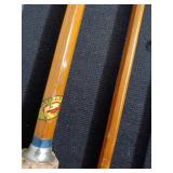Vintage Montague Rapidan Bamboo Fly Fishing Rod with Tube Case