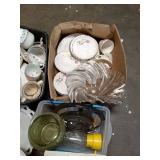 Assorted Collection of Vintage China and Glassware