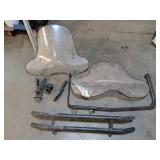 Set of ATV Windshields and Gun Mount, rear bumper, dss